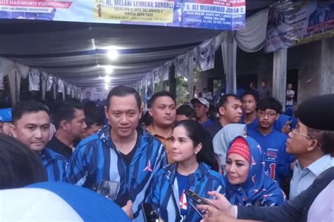 Kampanye Di Pesanggrahan AHY Didampingi Caleg Melani Dan Ali Johan