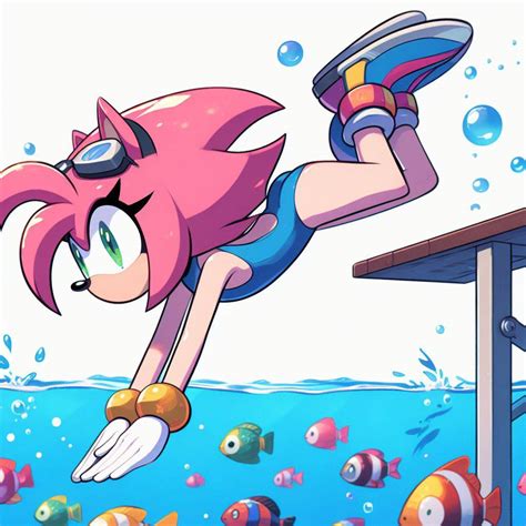 Amy Rose Swimsuit Diving 12 By Bludinimax On Deviantart