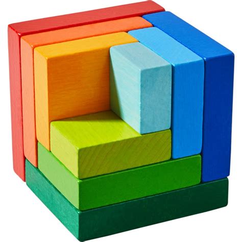 Cubo de color excelente juego educativo de construcción 3D de Haba