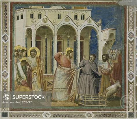 Cleansing Of The Temple Giotto Di Bondone C Florentine