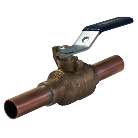 Ps585 70 Ball Valve Bronze 200 Psi Copper Stubout On Nibco