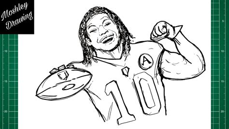 How To Draw Isiah Pacheco Nfl Player Youtube