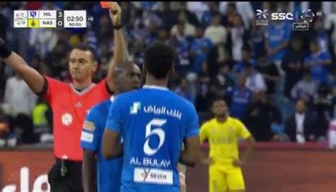 طرد علي البليهي من ديربي الرياض بين الهلال والنصر الاقتصاد اليوم