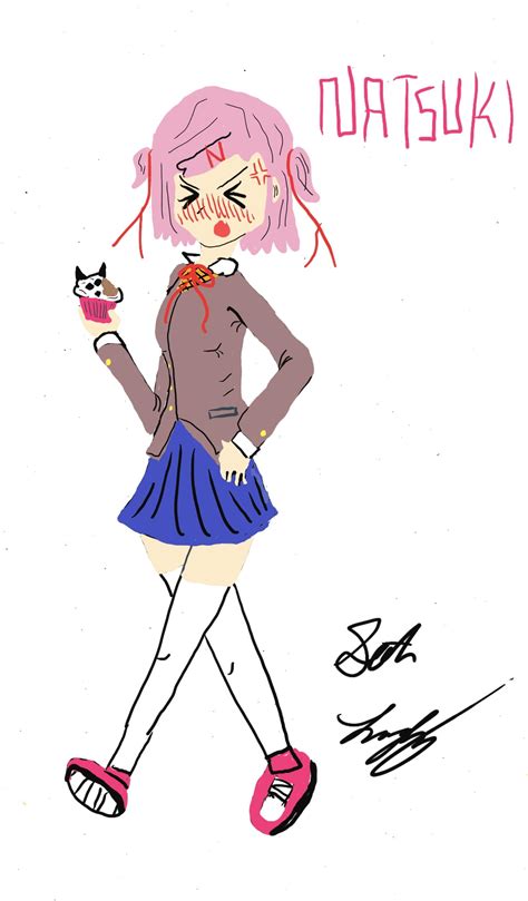 Angry Natsuki OC Fanart : r/DDLC