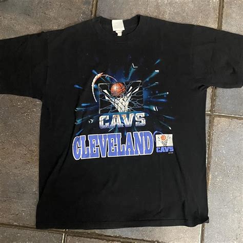 Vintage 1990s Cleveland cavaliers t shirt RARE nba... - Depop