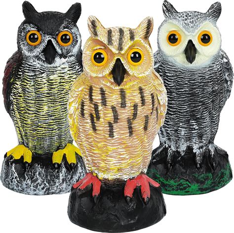 Owl Decoys Owl Decoys To Scare Birds Away Plastic Fake