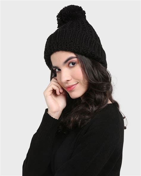 Riachuelo Gorro Tricot Pompom Preto