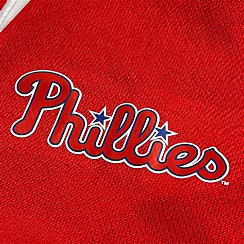 Philadelphia Phillies Red Logo Baseball Jersey Dynasty Sports And Framing