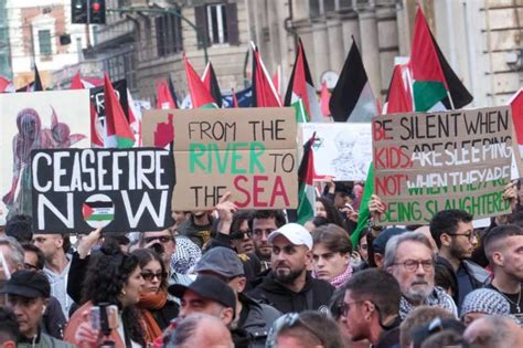 Corteo Pro Palestina A Roma Dago Fotogallery