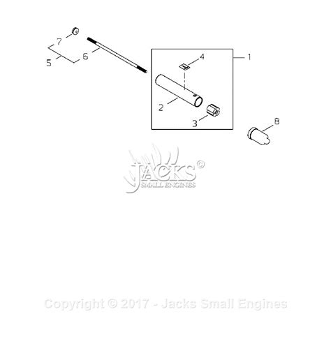 Shindaiwa 78703 Hedge Trimmer Attachment Parts Diagram For Outer Tube