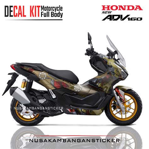 Decal Stiker Honda Adv 160 Iron Man Modifikasi Sticker Full Body