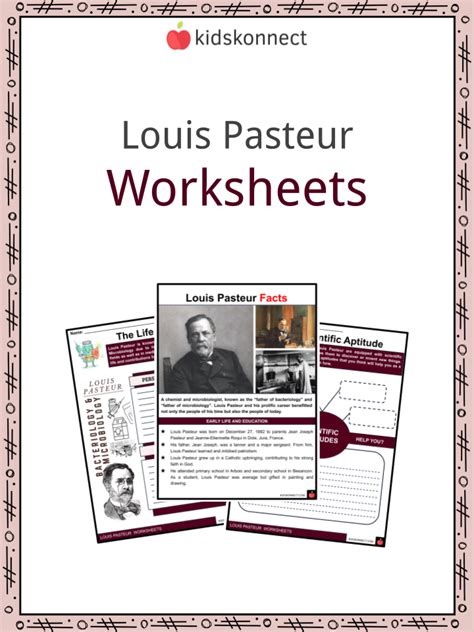 Louis Pasteur Facts And Worksheets Life History Contributions