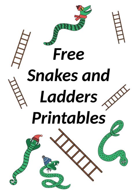 Snakes And Ladders Printables Printable Board Games Printable Animals