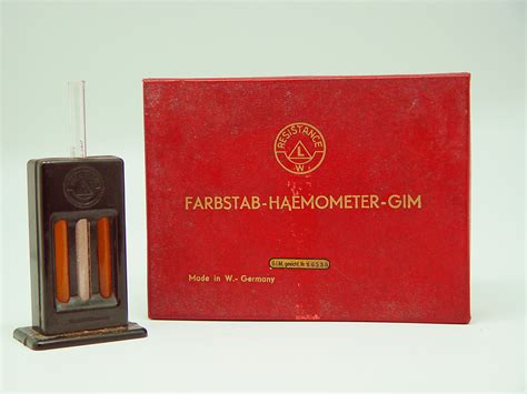 Farbstad Haemometer Gim Farmacia Museo Aramburu