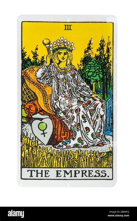 La tarjeta de la emperatriz Tarot de la Rider Tarjetas diseñadas por