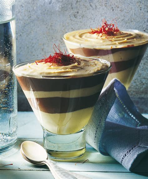 Recette Verrines De Mousses Aux Deux Chocolats Et Safran Marie Claire