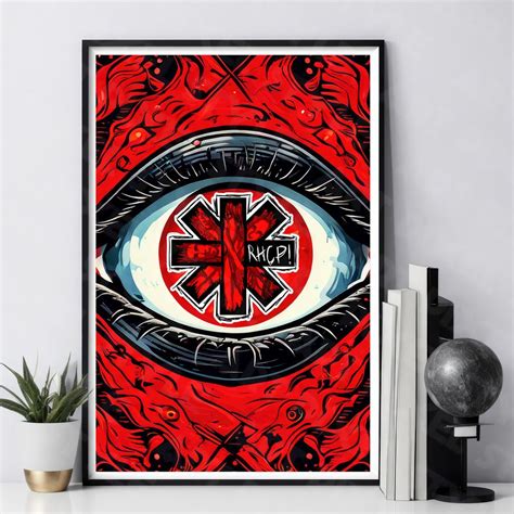 Red Hot Chili Peppers Poster RHCP Poster Red Hot Chili Peppers Poster Canvas Paper X
