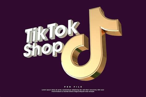 Premium PSD | Logo tiktok shop