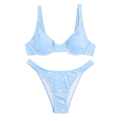 LowProfile Bikini Sets For Women 2 Piece Swimsuits Print Swimming