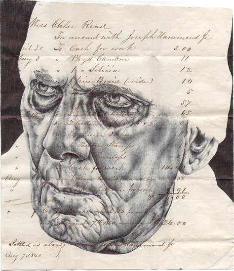 Bic Biro Drawing On 1860 Wage Slip On Behance