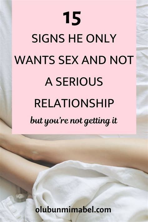 Shocking Signs He Just Wants Sex And How To Catch On Fast Artofit