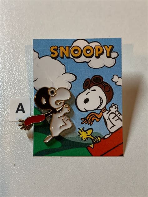 Snoopy Enamel Pin Etsy