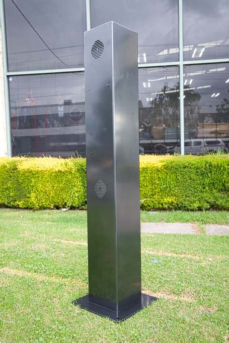 Audio Bollard Casings Custom Aluminium Fabrication By Canfred Engineering