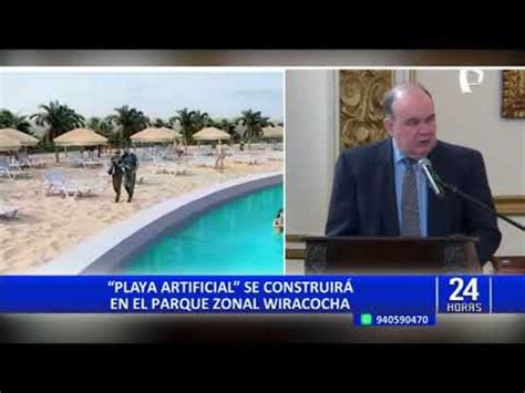 Rafael López Aliaga anuncia la primera playa artificial en San Juan de