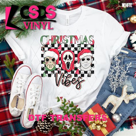 Dtf Transfer Dtf001099 Christmas Vibes Csds Vinyl