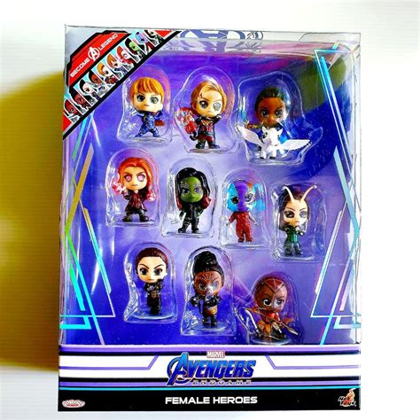 MISB Pack Hot Toys Cosbaby Rescue Captain Marvel Valkyrie Scarlet Witch Gamora Nebula