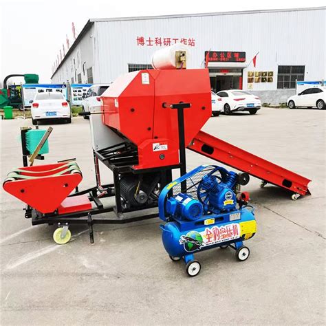 Maize Corn Silage Round Baler Wrapper Machine Small Round Hay Baler