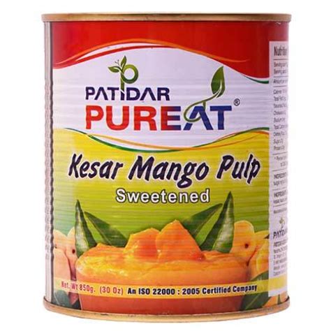 Saffron Yellow Pureat Kesar Mango Pulp Kg Packaging Size Kg