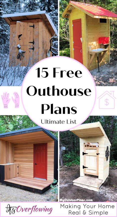 15 Free Outhouse Plans To Build an Outhouse Cheaply