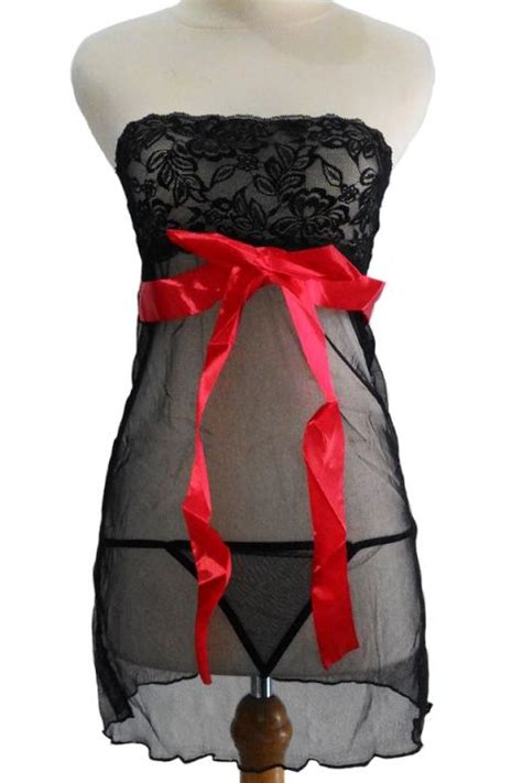 Jakarta Lingerie JLC348 Black Babydoll Pakaian Dalam Seksi Transparan