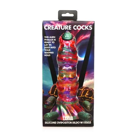 Creature Cocks Larva Silicone Ovipositor Dildo W Eggs Out Sept Mq