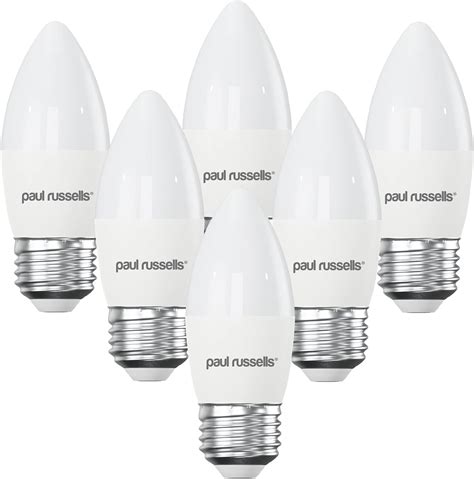 Paul Russells Led Candle Light Edison Screw E27 40w Equivalent Replacement Bulbs 49w 470lm