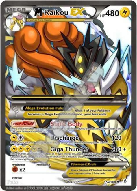 M Raikou Ex Pokemon Card Etsy Canada