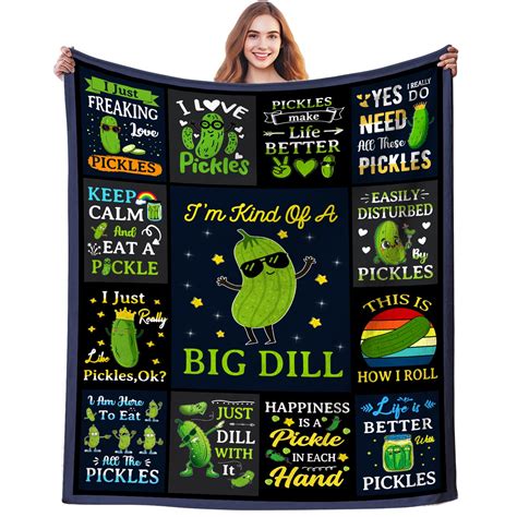Amazon.com: DikiTeenz Pickle Blanket for Pickle Lovers,Funny Pickle Gifts for Pickle Lovers