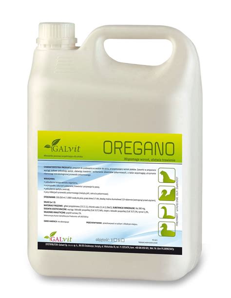 Galvit OREGANO 5L MojaFerma pl sklep dla hodowców