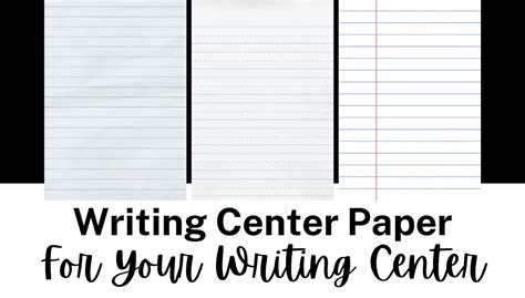 Which Elementary Lined Paper Is Best For My Writing Center? - Teaching ...