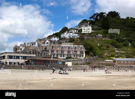 The Beach at Looe Cornwall Stock Photo - Alamy