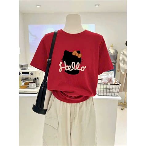 Áo thun Cotton nữ màu Đỏ noel áo thun Đỏ Noel Hot trend 2025 ALICEVN Áo phông đỏ in hình Chất