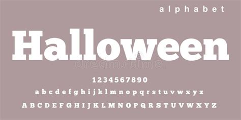 Letras De Alfabeto De Halloween Conjunto De Tipos De Letra Serif