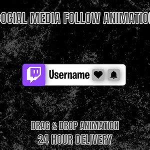 Twitch Follow Button Animation, Twitch Overlay, Animated Lower Third, Twitch Channel Animation ...