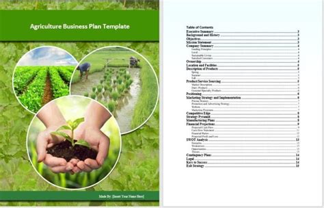 Agriculture Business Plan Template Word Templates For Free Download