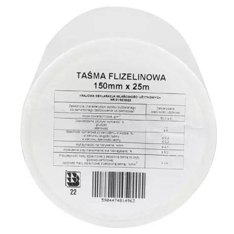 Taśma z włókna szklanego flizelina 150MMx25M Buduj24 pl