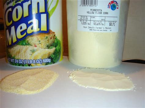 corn meal vs corn flour - GlutenBee