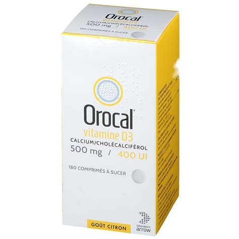 Orocal Vitamine D Mg Ui Pc S Redcare Pharmacie