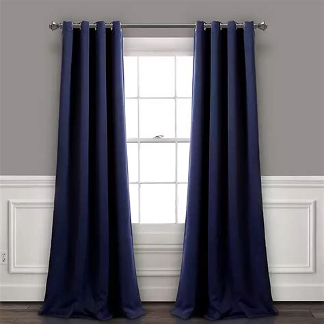 Navy Blackout Curtain Panel Set 95 In Kirklands Home