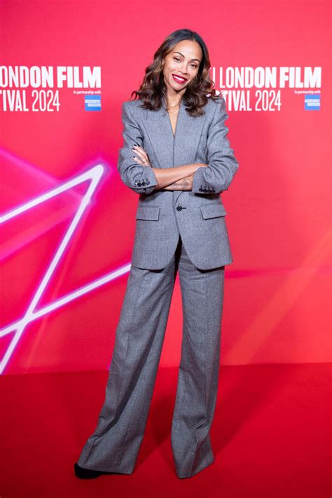 Zoe Saldana Stuns at London BFI Screen Talk, Engaging with Fans and